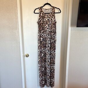 Leopard Print Maxi Dress